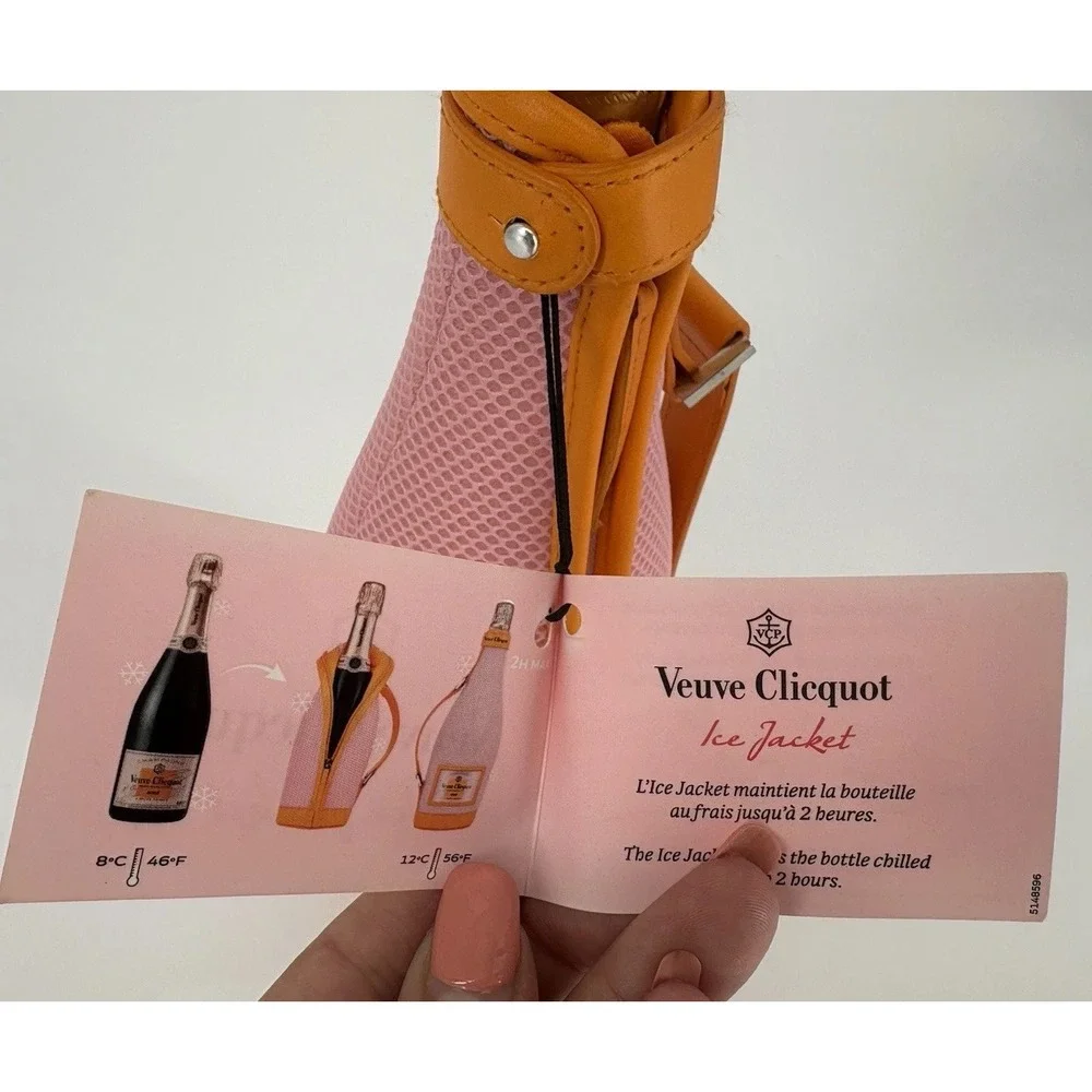 New with Tags Veuve Clicquot Rosé Champagne Bag Cooler Carrier 750mL France Rare